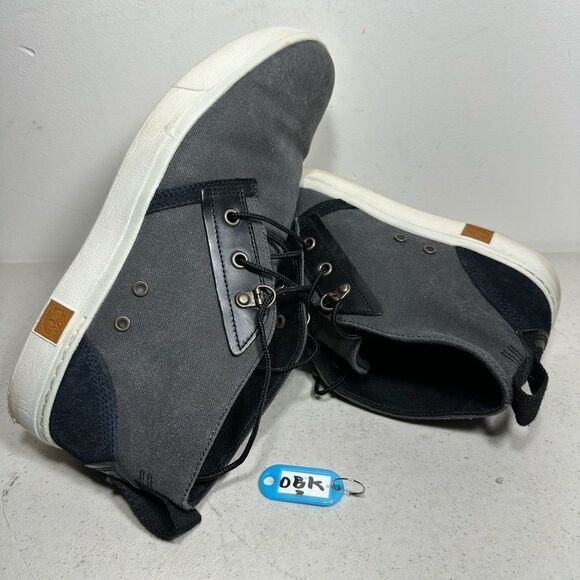 Timberland Mens Amherst High Top Navy Leather Chukka Boot Size 9,5 - Picture 1 of 8